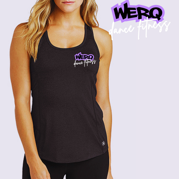 Sweat-Wicking WERQ Dance Fitness Stamp Tank