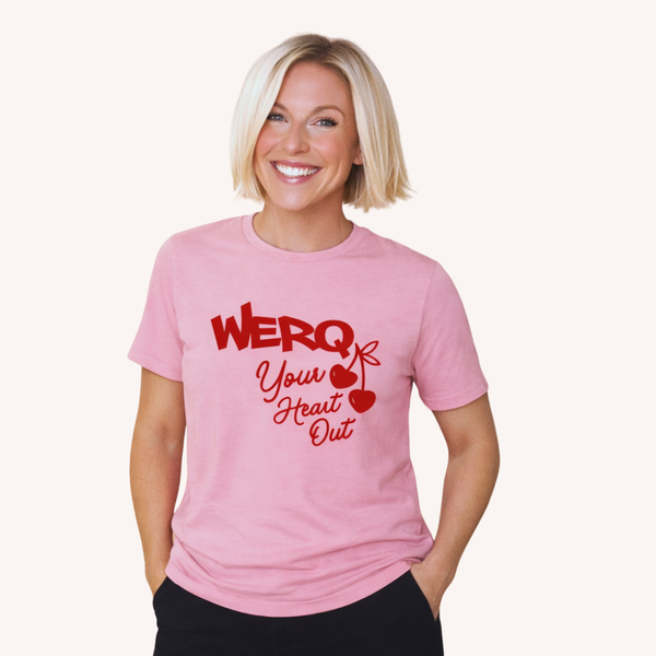 WERQ Capsule 02: WERQ Your Heart Out Light Pink Tee