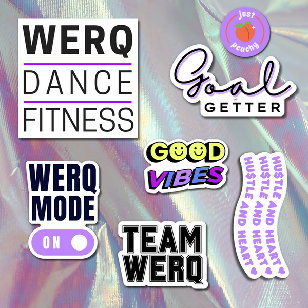 Sticker Pack (7 WERQ-themed stickers)