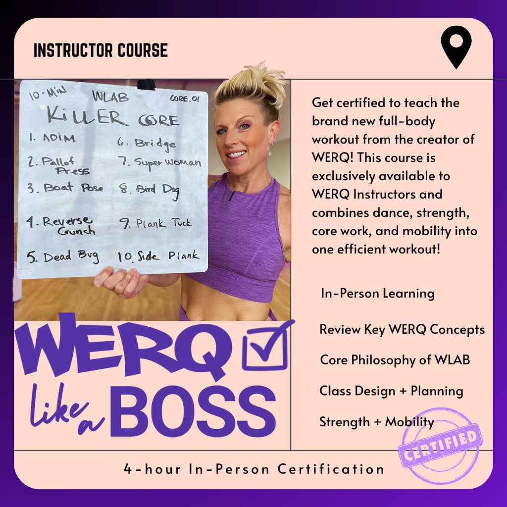 In-Person WERQ Like a Boss Pro Certification | Wixom, MI | 3/22/25